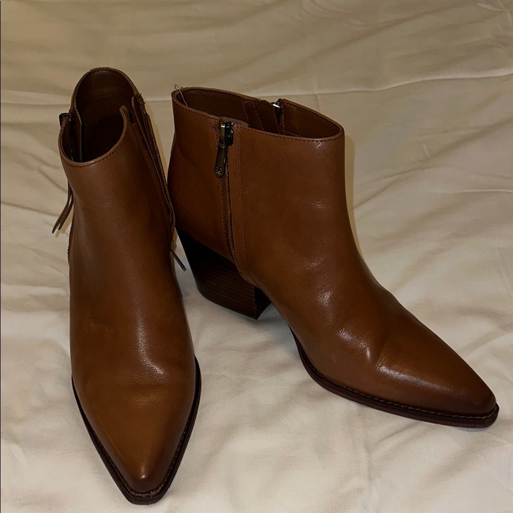 Brown Leather Ankle Boots